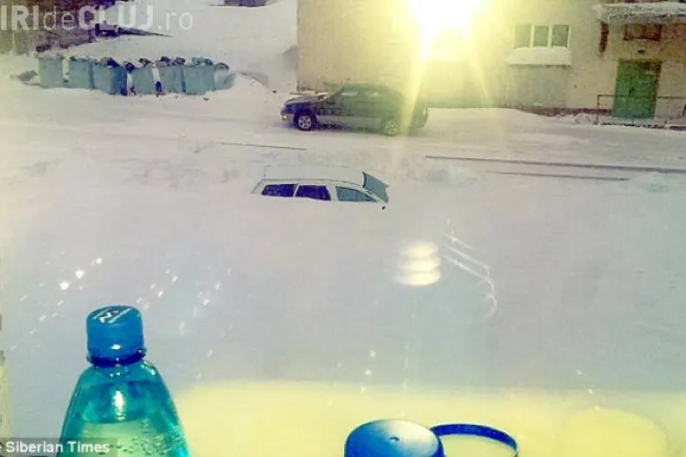 O inundaţie în Siberia a înghețat un oraș întreg - FOTO