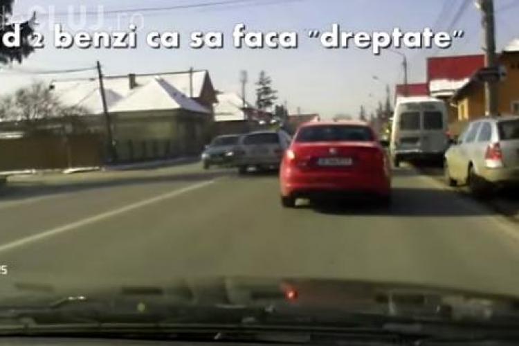 Capcană sau dreptate? Un șofer din Cluj a depășit mașina de Poliție și a fost tras pe dreapta - VIDEO