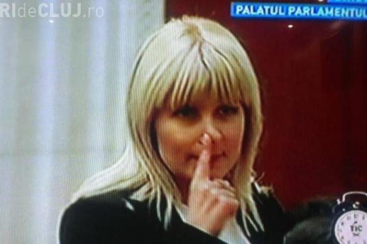 Ce înseamnă gestul făcut de Elena Udrea în Parlament - FOTO