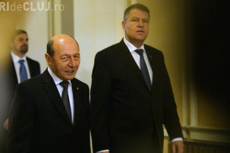 Traian Băsescu se jenează de Klaus Iohannis. Care este motivul
