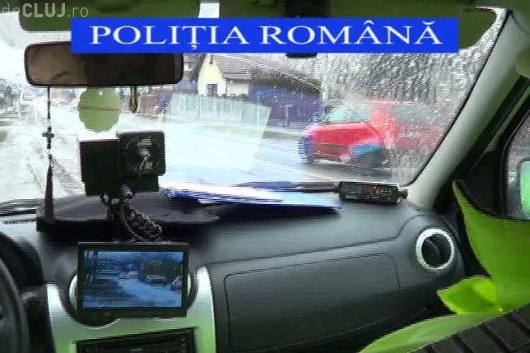Acțiune de amploare a polițiștilor clujeni. Au verificat sute de persoane și autoturisme în câteva ore VIDEO