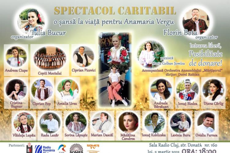 Concert caritabil la Cluj pentru o cântăreață victima unui accident de circulație