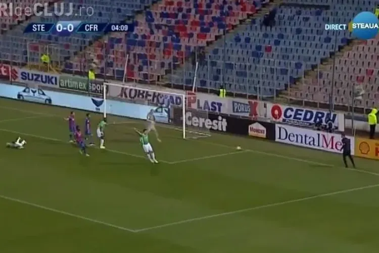 Steaua - CFR Cluj 1-0. Clujul lui Trică se afundă - REZUMAT VIDEO