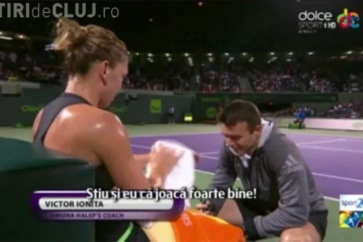 Dialog între Simona Halep şi antrenor. Ioniţă: ”Serena joacă foarte bine”. Halep: ”Ştiu şi eu asta”