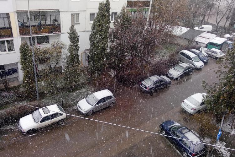 Ninsori la Cluj în luna aprilie. Când vom scăpa de zăpadă