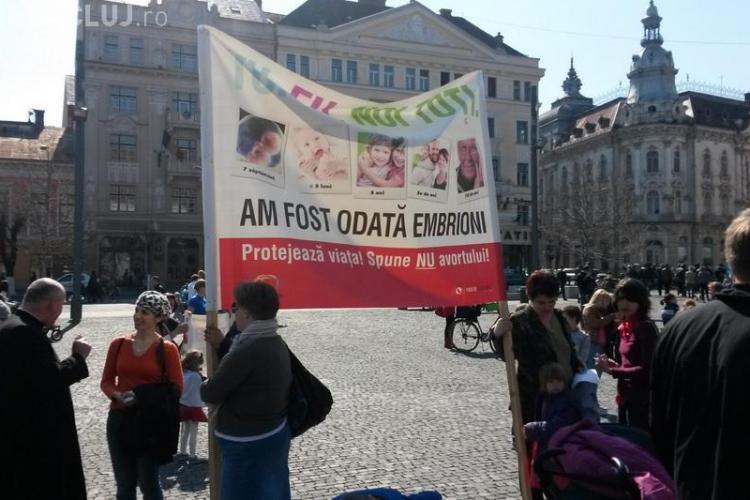 Marș împotriva avortului la Cluj-Napoca! Circulația se închide sâmbătă, 21 martie
