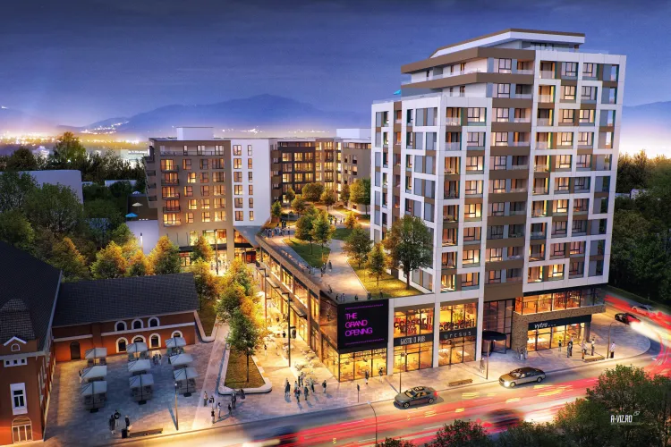 Platinia ridică un ansamblu rezidențial, cu shopping mall la parter, în centrul Clujului (P)