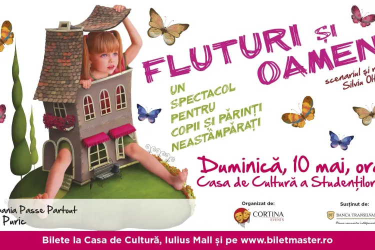 Piesa de teatru ”Fluturi și oameni”, câștigătoare a unui premiu prestigios, pusă în scenă la Cluj. UPDATE Piesa s-a anulat