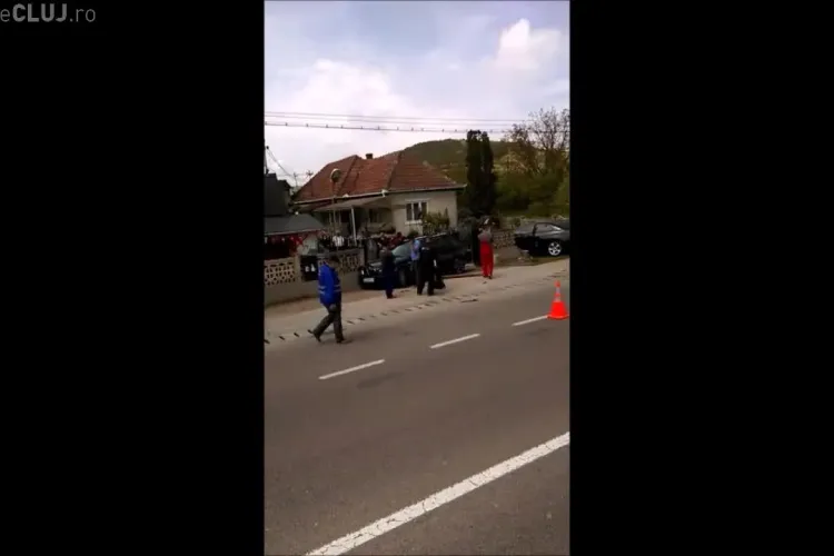 Accident la Jucu! Două BMW -uri s-au făcut VARZĂ - VIDEO