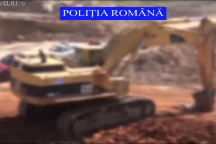 La Autostrada Transilvania se lucrează cu utilaje FURATE din Spania - VIDEO