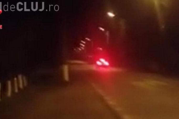 Șofer teribilist filmat în timp ce ”se dădea” cu BMW-ul cu peste 200 km/h în Gherla VIDEO