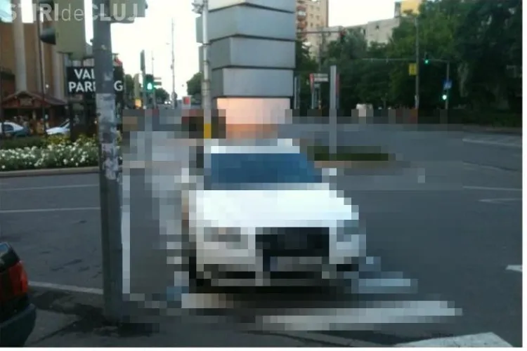 Parcare de BOU la Iulius Mall Cluj! Ce replică a dat ȘOFERUL - FOTO
