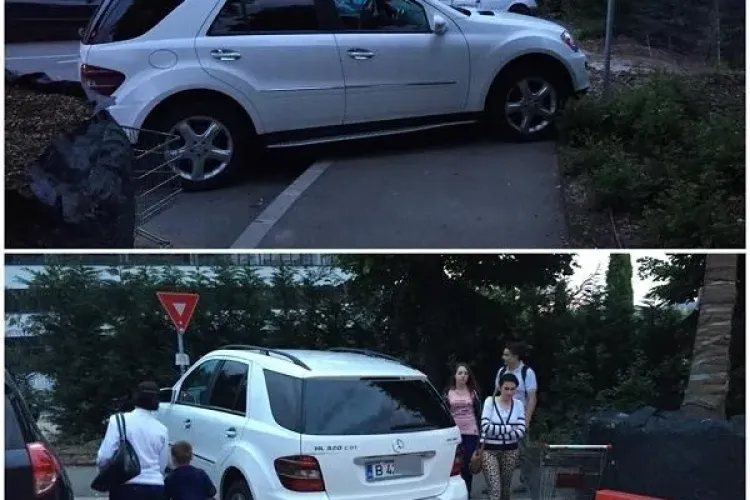 Parcare de cocalar cu bani mulți. Pietonii pe unde să treacă? - FOTO