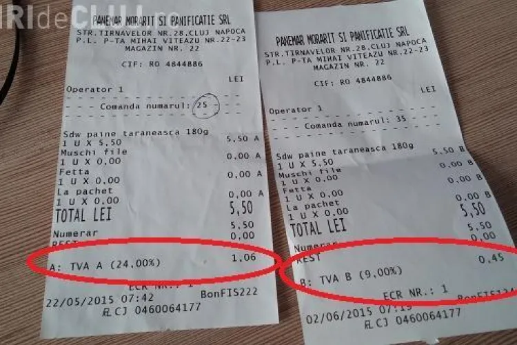 Panemar Cluj EXPLICĂ de ce nu s-a aplicat din 1 iunie reducerea TVA. A fost o EROARE de soft